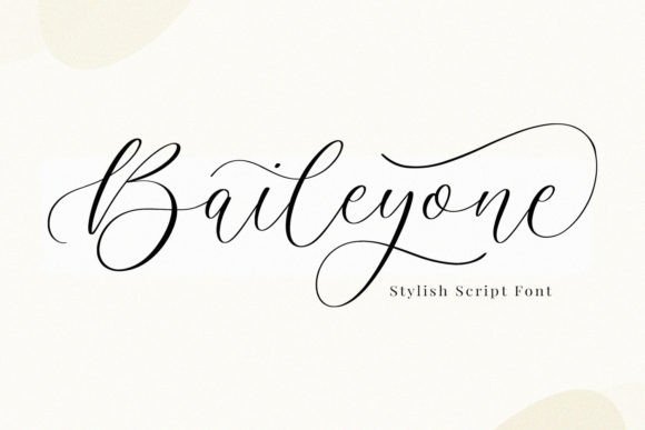 Baileyone: More Than Just a Script Font