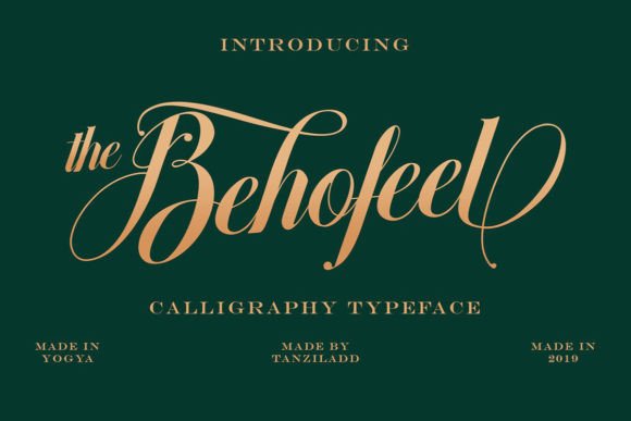 Behofeel: The Elegant Script Font for Modern Luxury