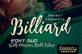 Billiard Font Duo: A Cool Retro Vibe for Modern Projects