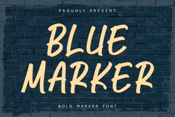 Blue Marker: A Handwritten Font for Authentic Projects
