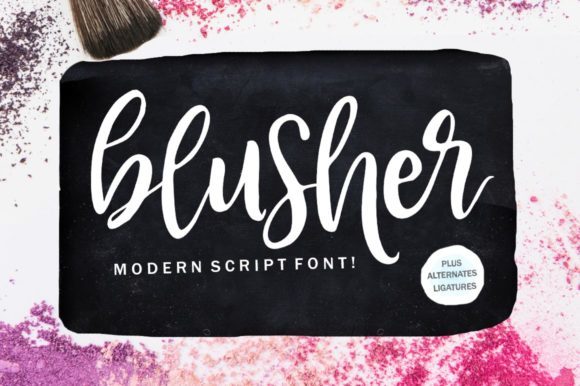 Blusher: The Authentic Script Font for Creative Projects