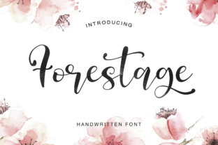 Forestage: A Fresh Handmade Script for Authentic Design