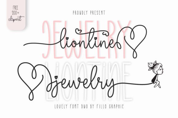 Liontine Jewelry: A Chic and Cheery Handwritten Font Pair