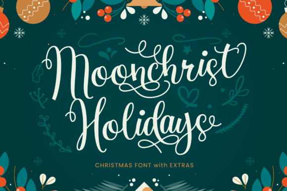 Moonchrist Holidays: A Script Font for Meaningful Designs