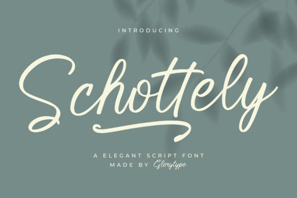Schottely: A Script Font for Elegant Branding