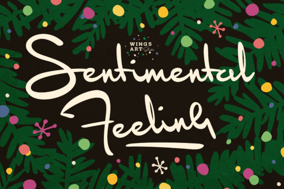 Sentimental Feeling: A Font That Feels Like Christmas