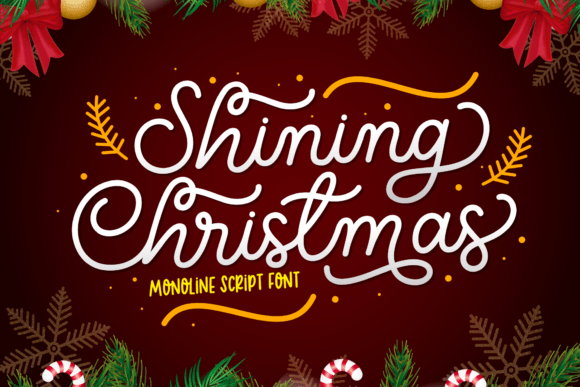 Shining Christmas: A Font That Captures Modern Festive Elegance