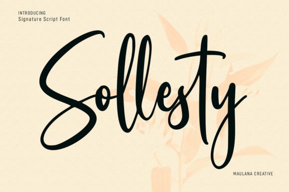 Sollesty: The Modern Signature Script for Creative Projects