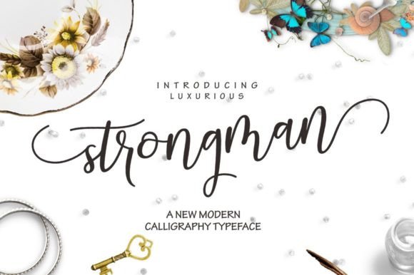Strongman: A Modern Calligraphic Script for Bold Branding
