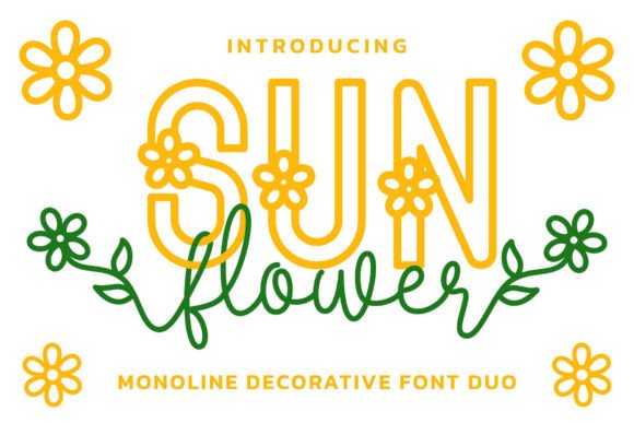 Sun Flower Duo: A Font Pairing for Warm, Inviting Designs