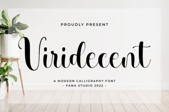 Viridecent: A Script Font for Modern Elegance