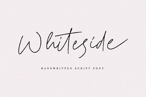 Whiteside: The Handwritten Script Font for Authentic Branding